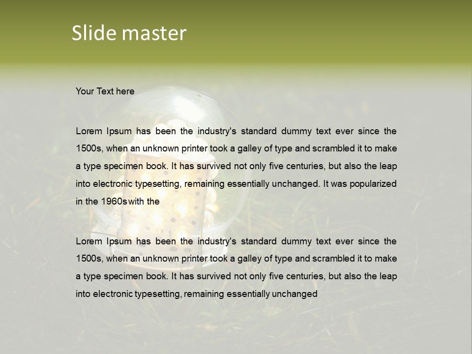 Efficiency Electricity Pollution PowerPoint Template