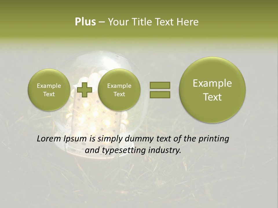 Efficiency Electricity Pollution PowerPoint Template