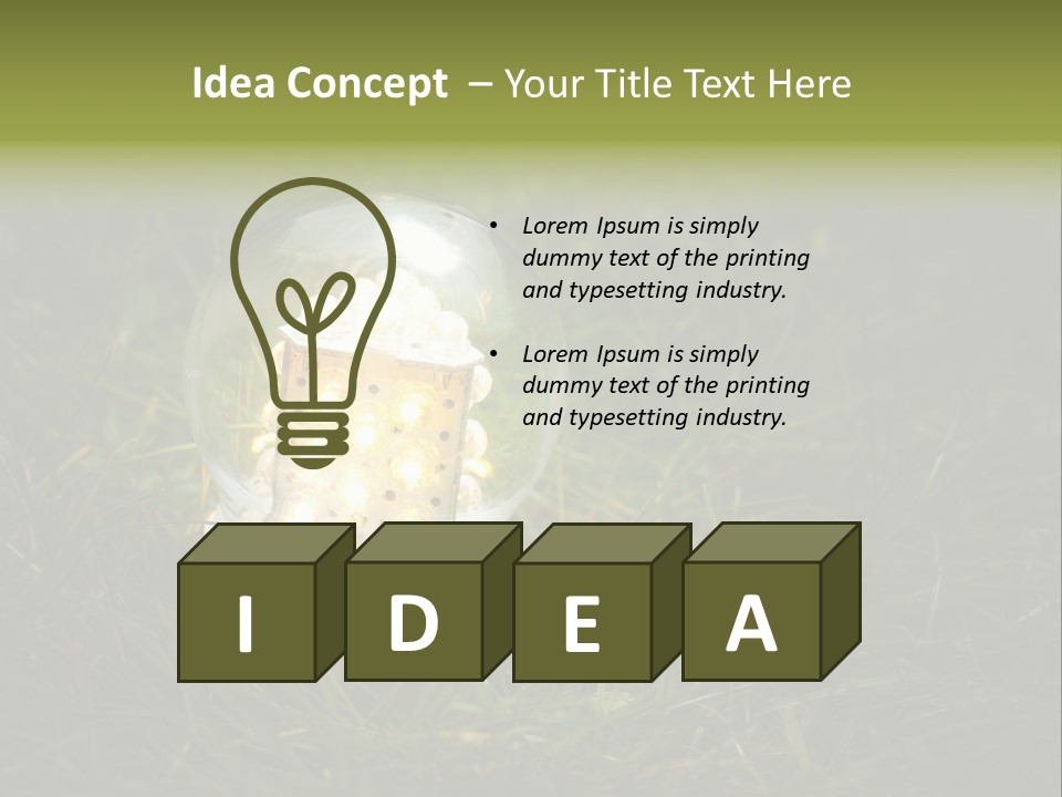 Efficiency Electricity Pollution PowerPoint Template