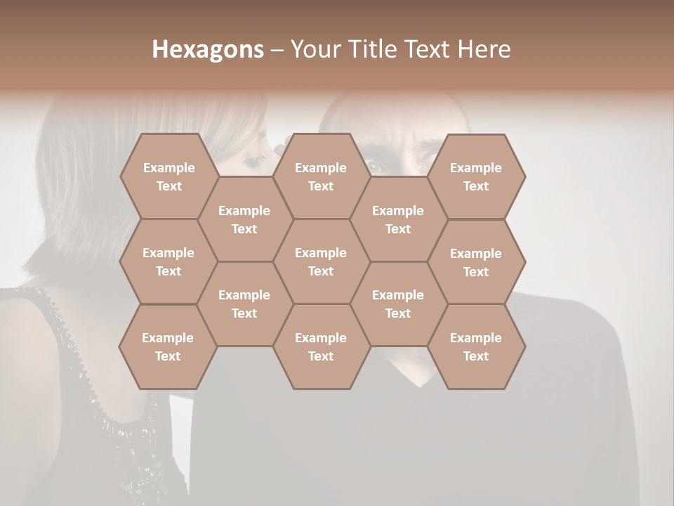 Portrait Gossip Happy PowerPoint Template