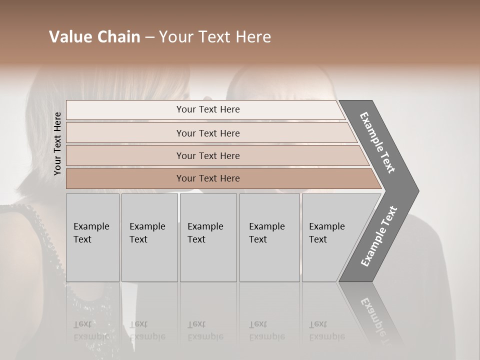 Portrait Gossip Happy PowerPoint Template