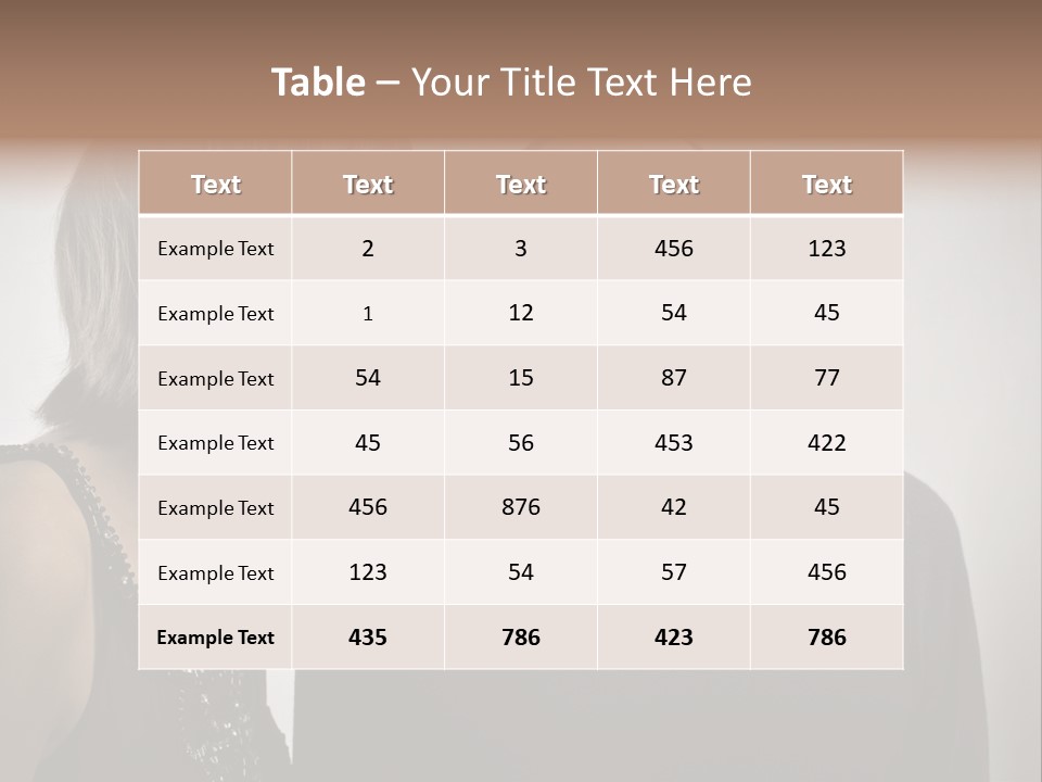 Portrait Gossip Happy PowerPoint Template