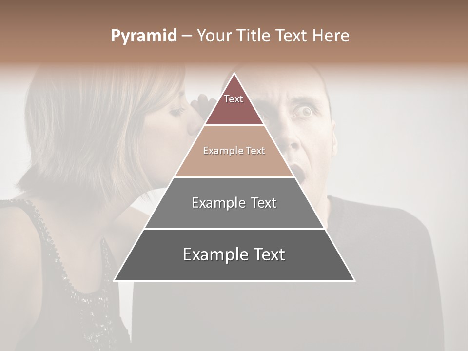 Portrait Gossip Happy PowerPoint Template