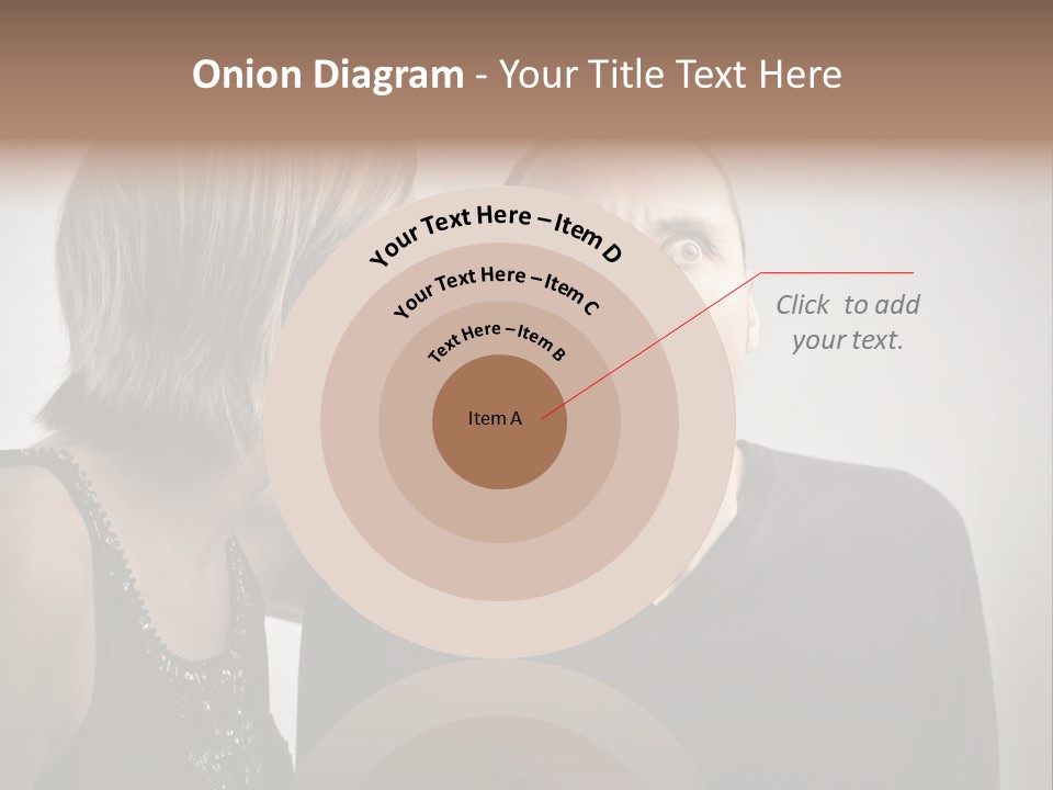 Portrait Gossip Happy PowerPoint Template