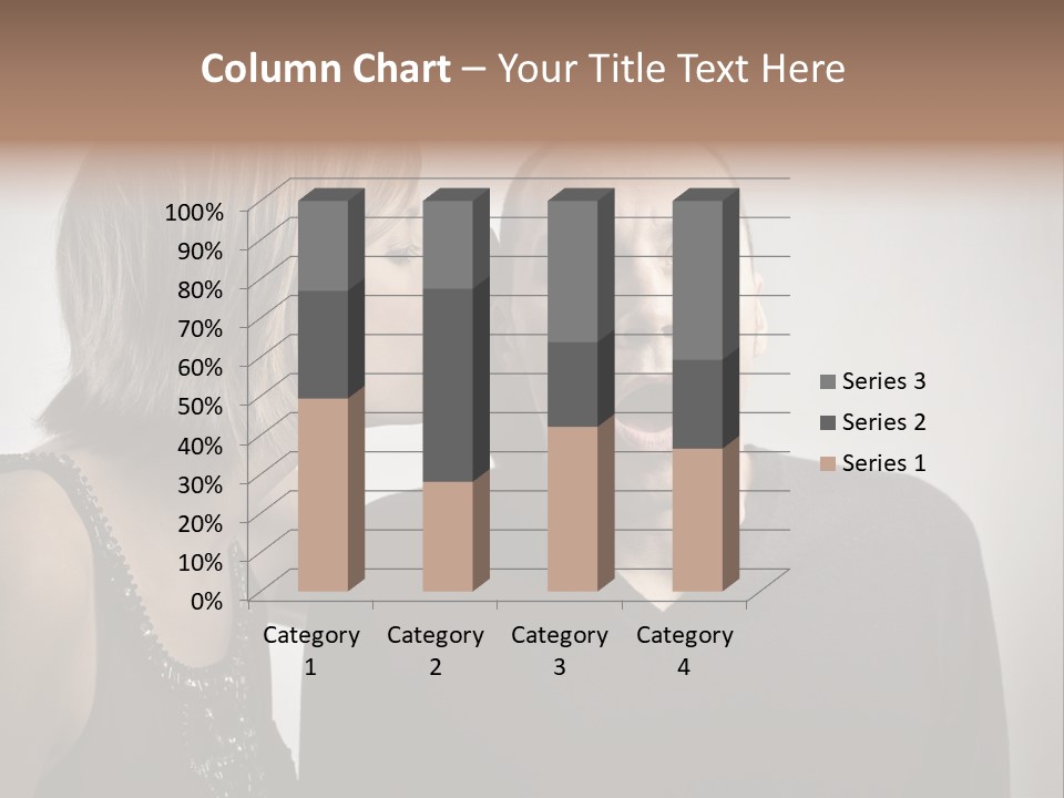 Portrait Gossip Happy PowerPoint Template
