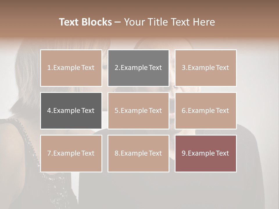 Portrait Gossip Happy PowerPoint Template