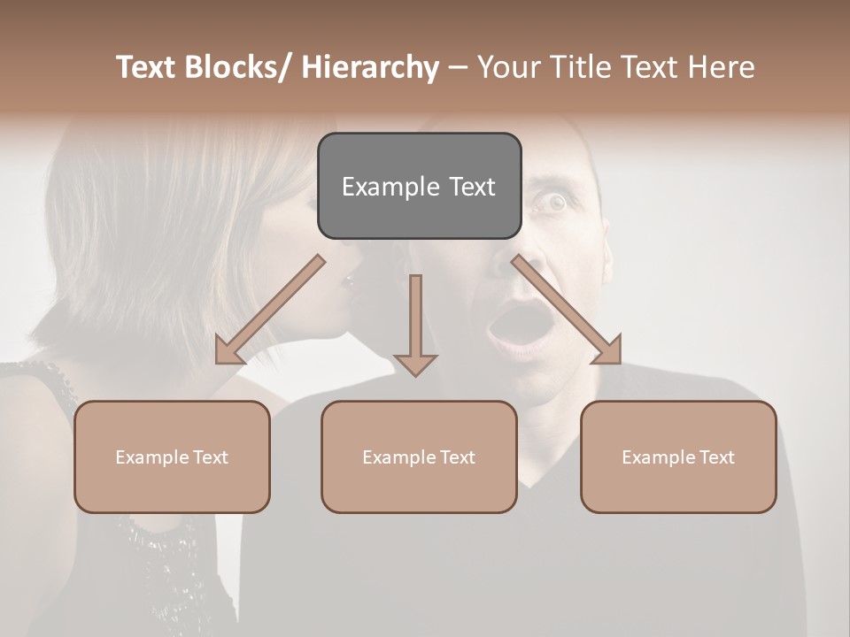 Portrait Gossip Happy PowerPoint Template