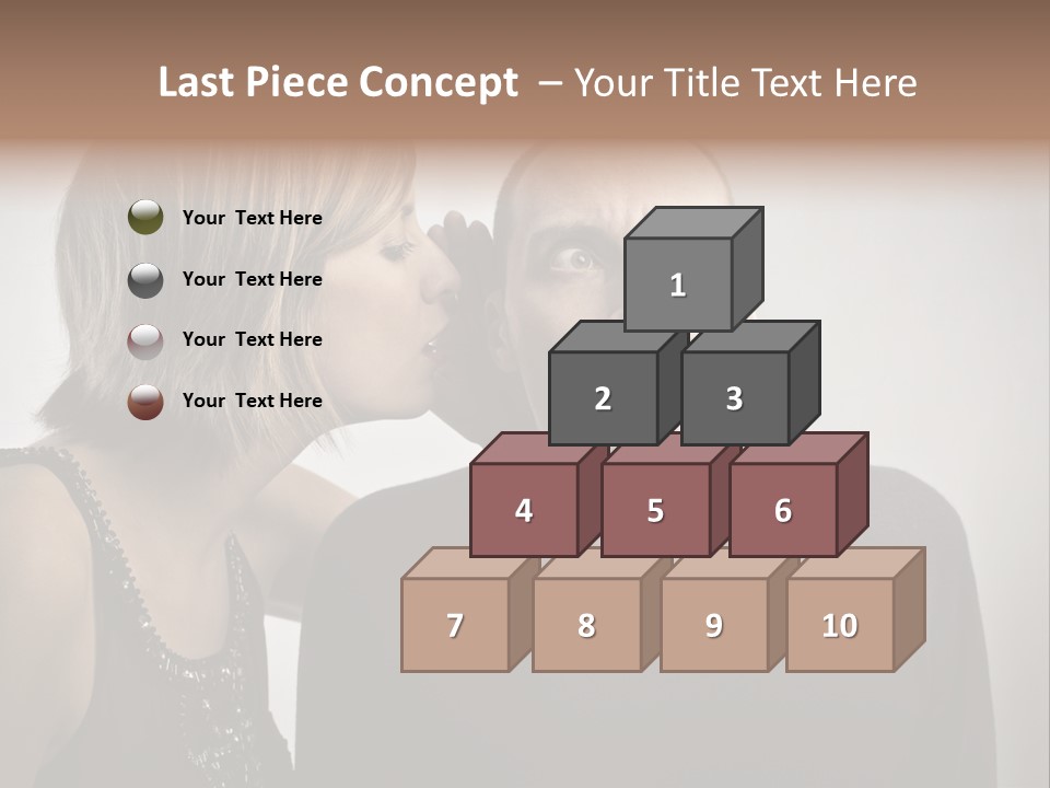 Portrait Gossip Happy PowerPoint Template