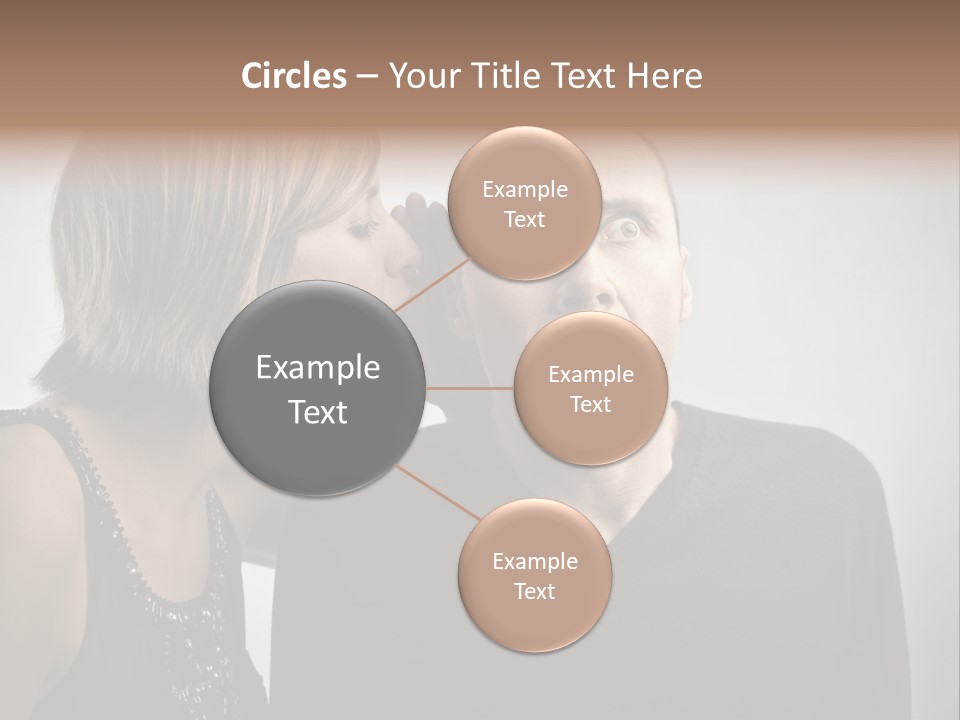 Portrait Gossip Happy PowerPoint Template