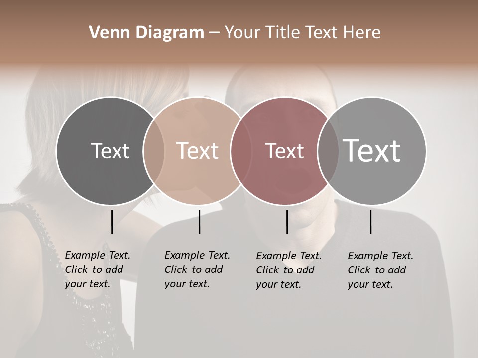 Portrait Gossip Happy PowerPoint Template