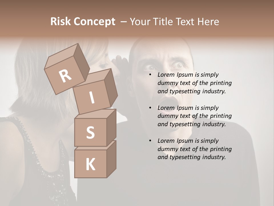 Portrait Gossip Happy PowerPoint Template