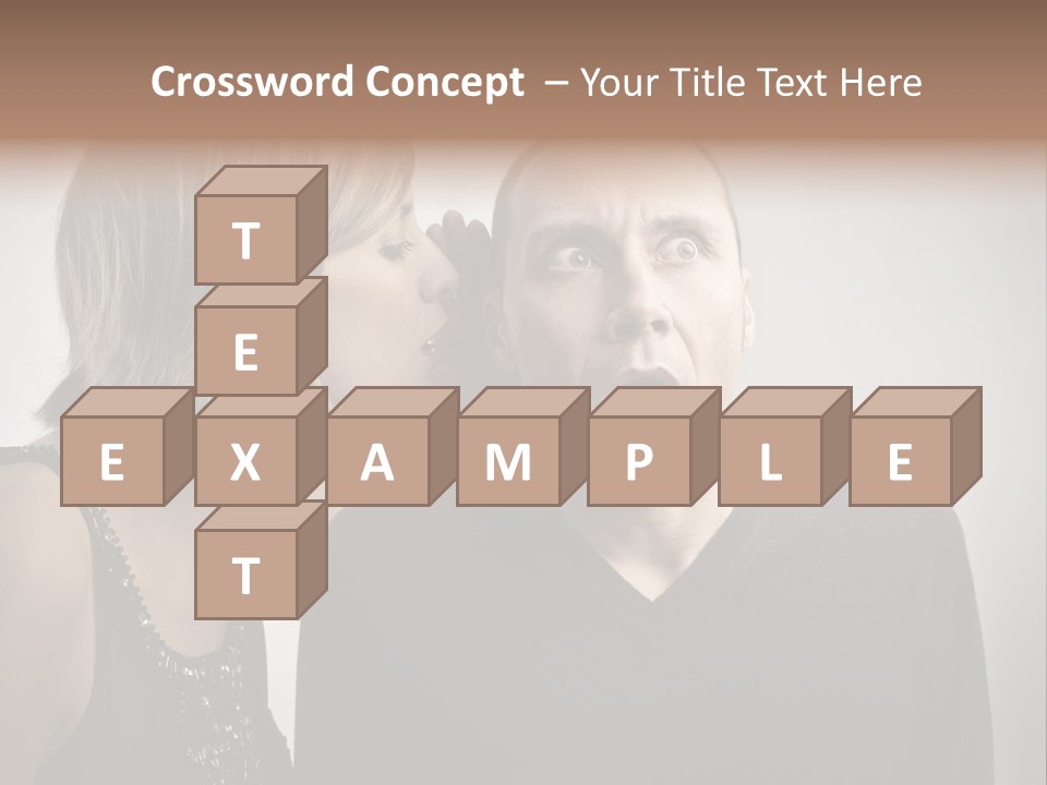 Portrait Gossip Happy PowerPoint Template