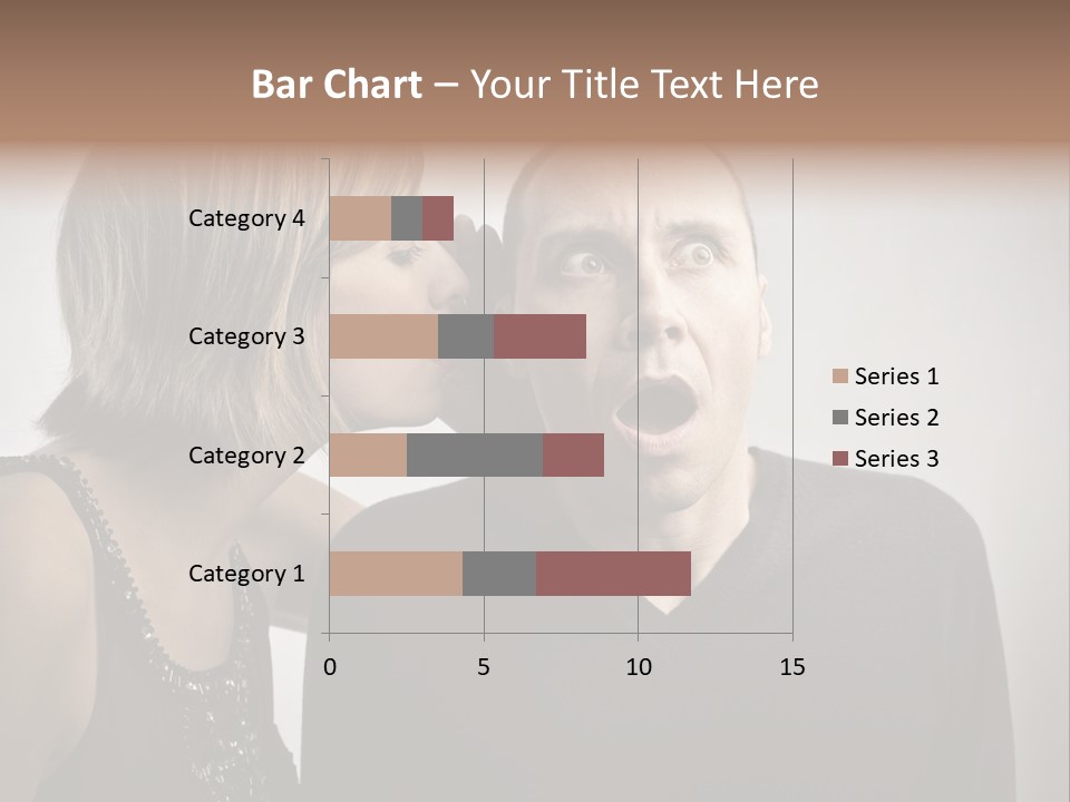 Portrait Gossip Happy PowerPoint Template