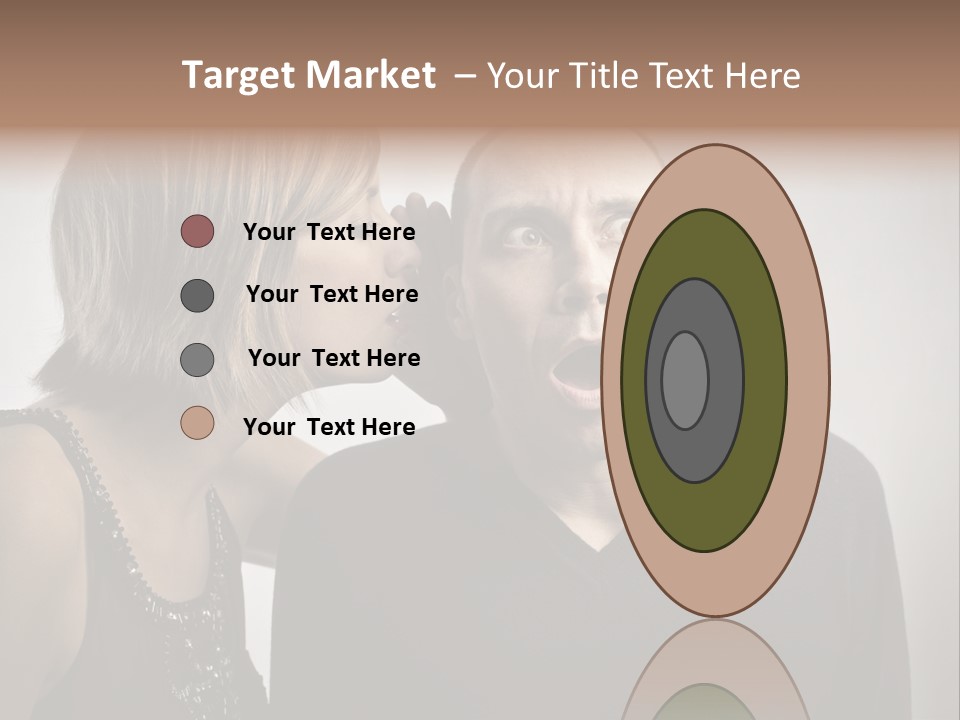 Portrait Gossip Happy PowerPoint Template