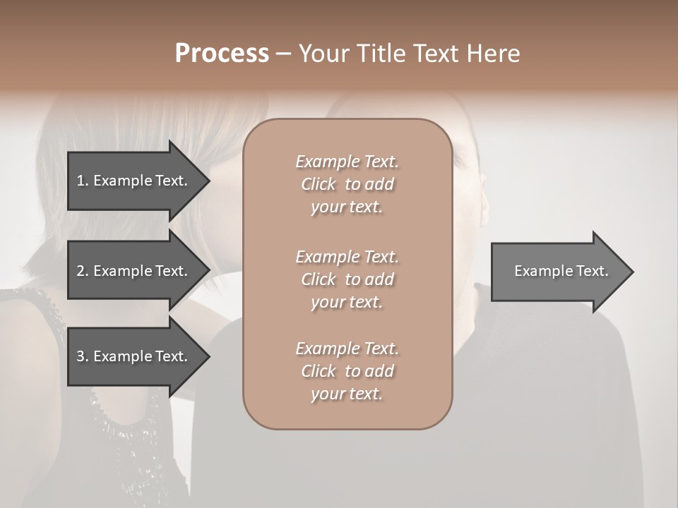 Portrait Gossip Happy PowerPoint Template