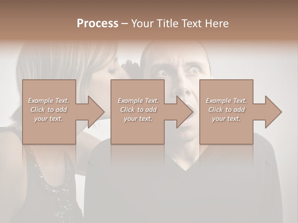 Portrait Gossip Happy PowerPoint Template