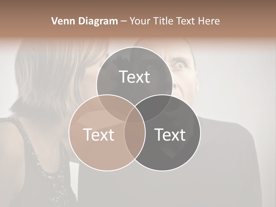 Portrait Gossip Happy PowerPoint Template