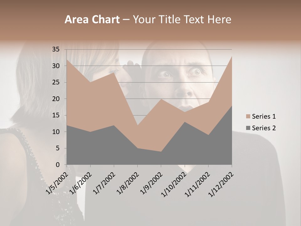 Portrait Gossip Happy PowerPoint Template