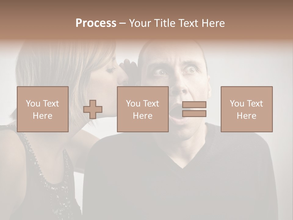 Portrait Gossip Happy PowerPoint Template