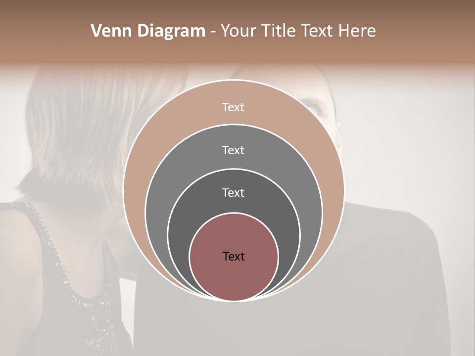 Portrait Gossip Happy PowerPoint Template