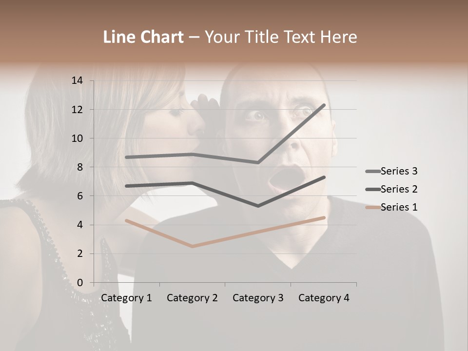 Portrait Gossip Happy PowerPoint Template