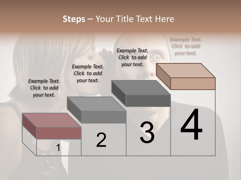 Portrait Gossip Happy PowerPoint Template