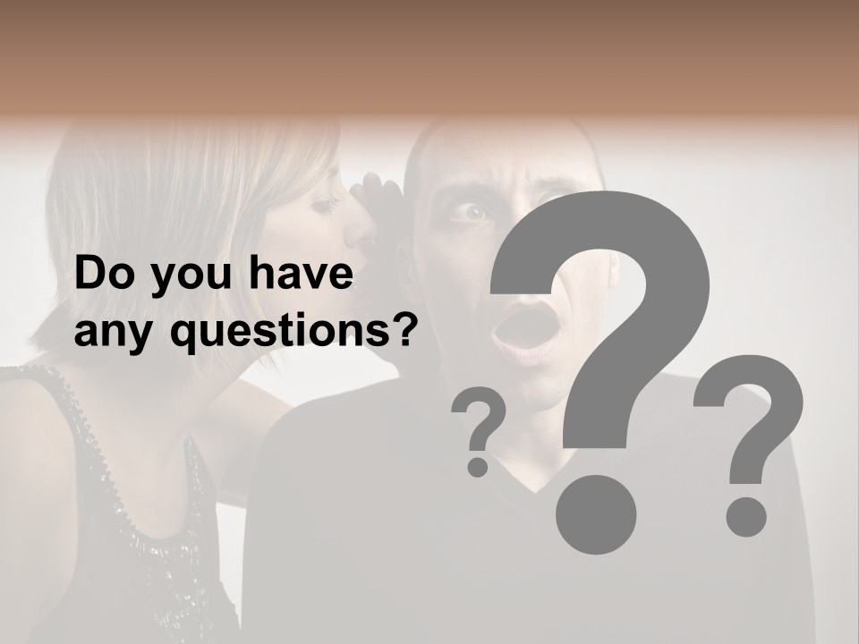 Portrait Gossip Happy PowerPoint Template