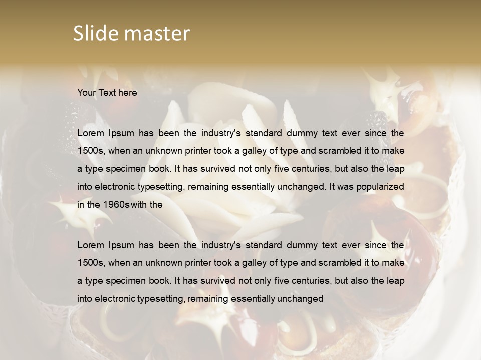 Restaurant Fresh Decorate PowerPoint Template