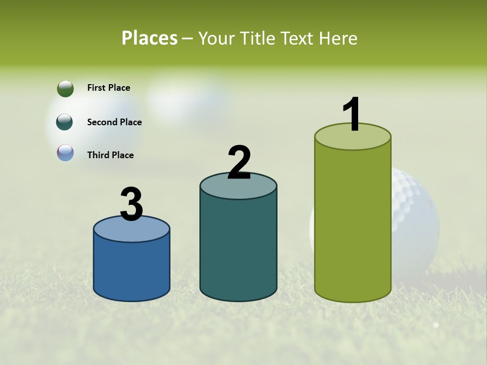 Green Ball Chip PowerPoint Template