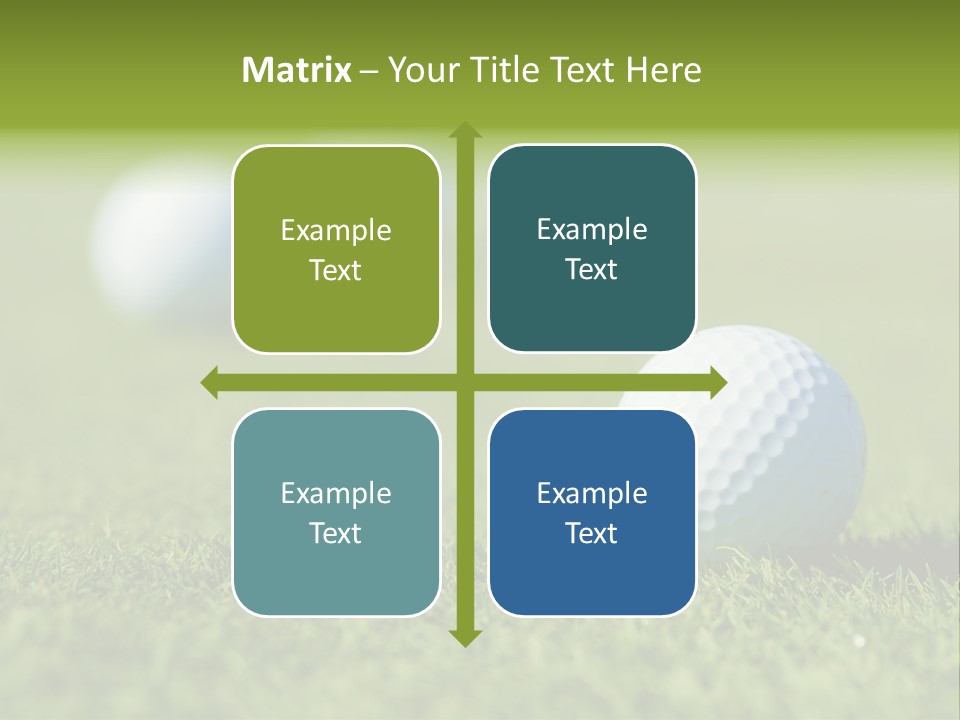 Green Ball Chip PowerPoint Template