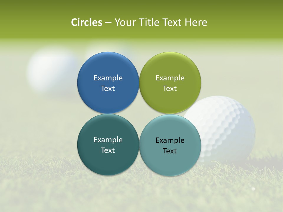 Green Ball Chip PowerPoint Template