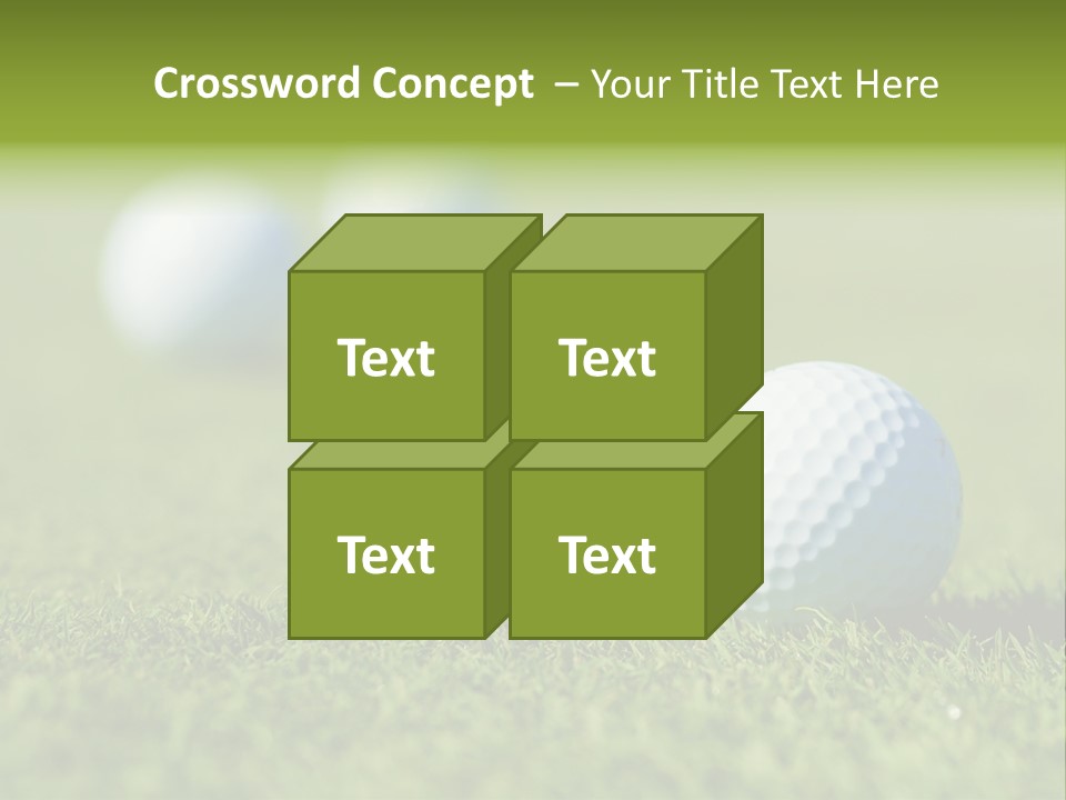 Green Ball Chip PowerPoint Template