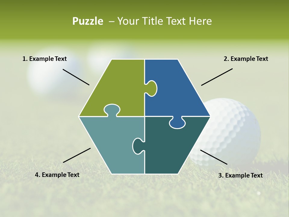 Green Ball Chip PowerPoint Template