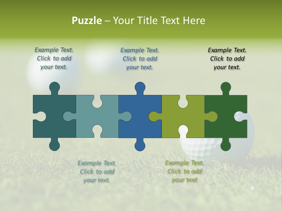 Green Ball Chip PowerPoint Template