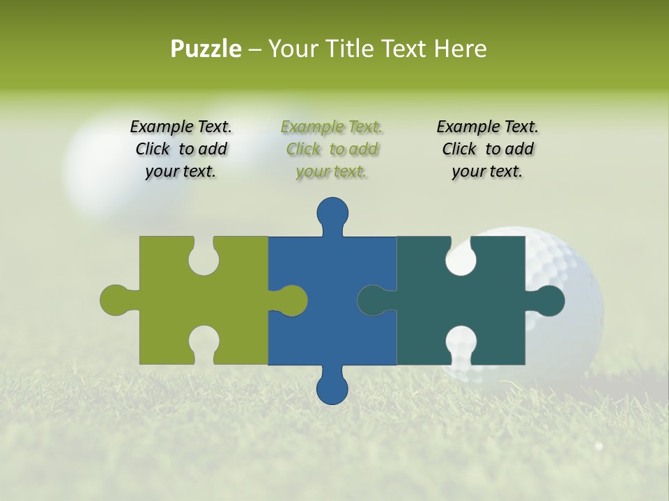 Green Ball Chip PowerPoint Template