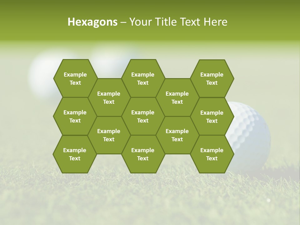 Green Ball Chip PowerPoint Template