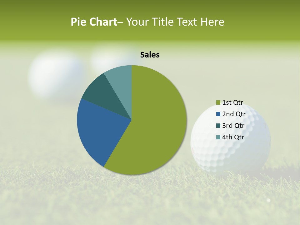 Green Ball Chip PowerPoint Template