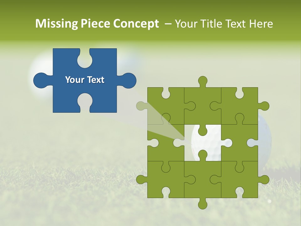 Green Ball Chip PowerPoint Template