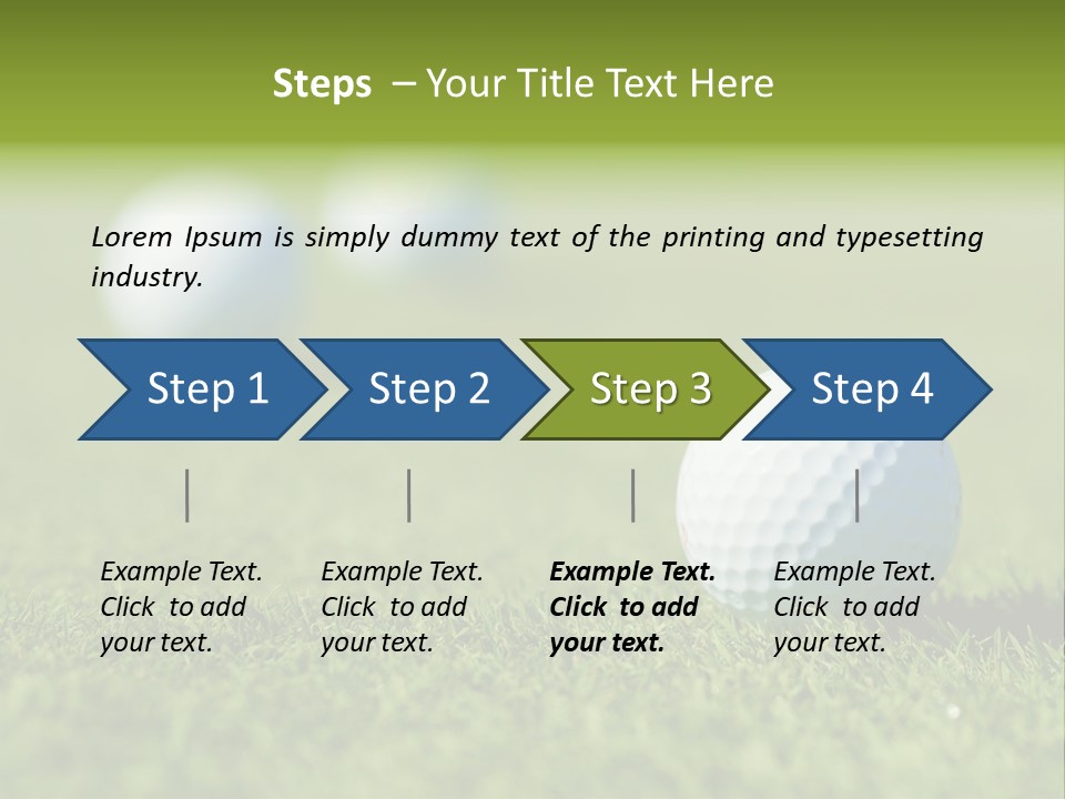 Green Ball Chip PowerPoint Template