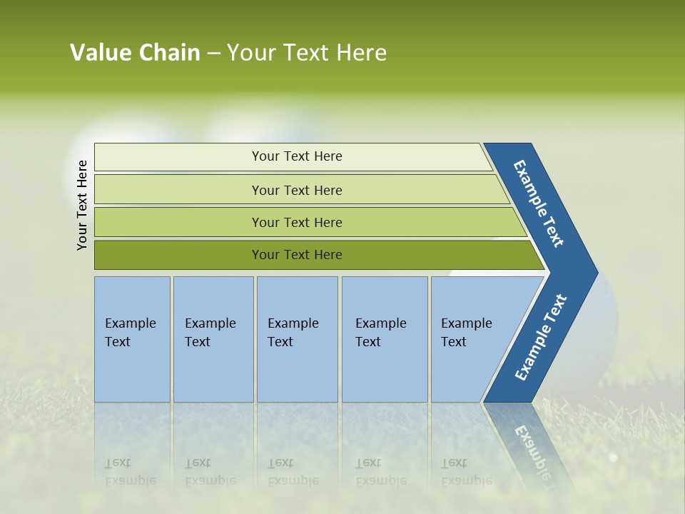 Green Ball Chip PowerPoint Template