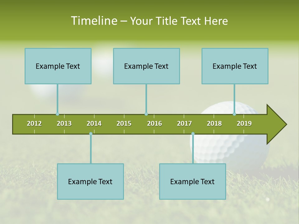 Green Ball Chip PowerPoint Template
