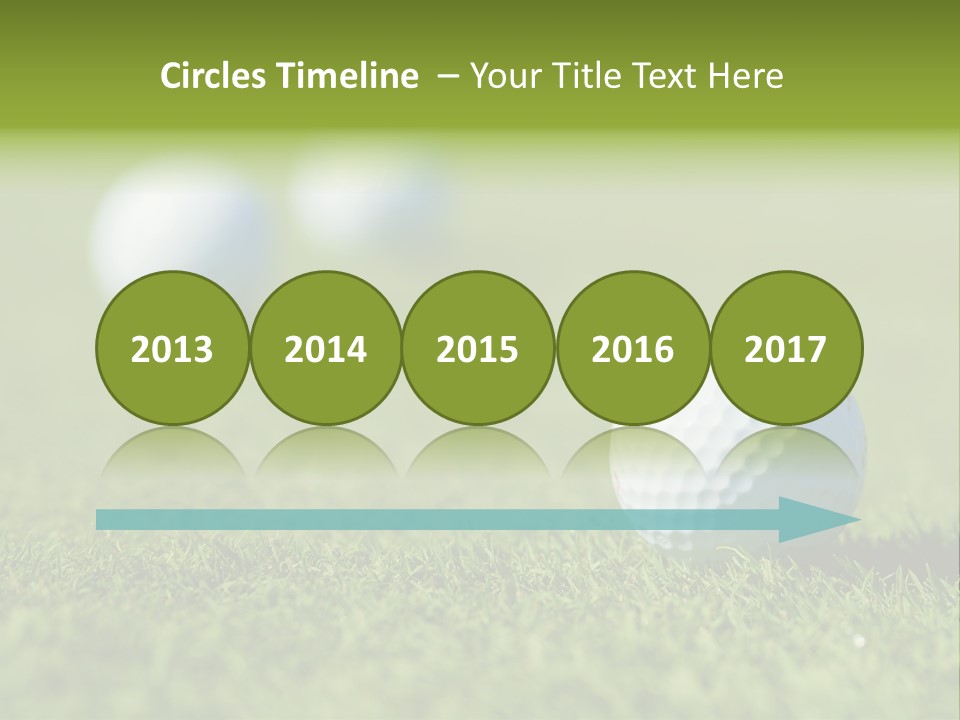 Green Ball Chip PowerPoint Template