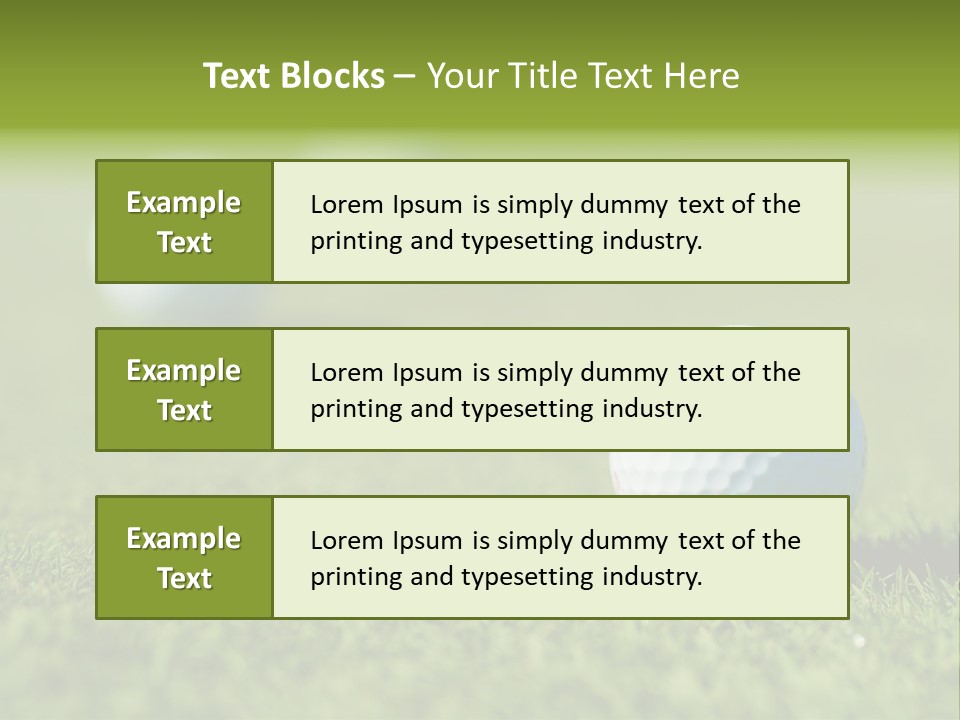 Green Ball Chip PowerPoint Template