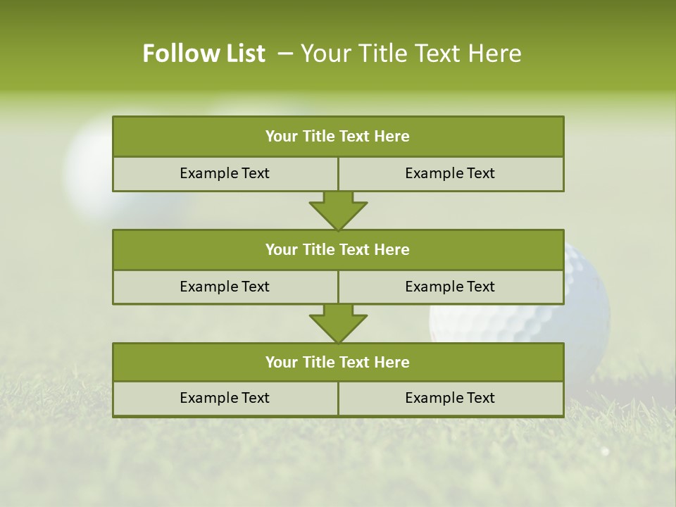 Green Ball Chip PowerPoint Template