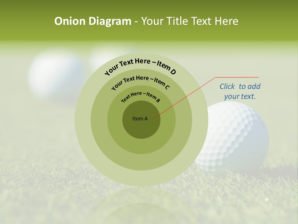 Green Ball Chip PowerPoint Template