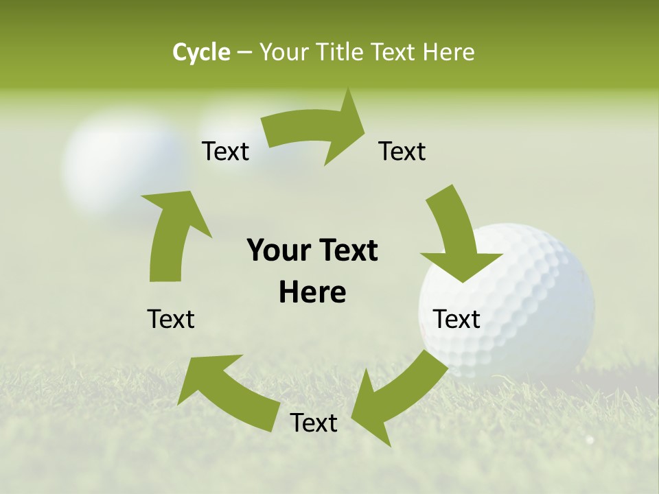 Green Ball Chip PowerPoint Template