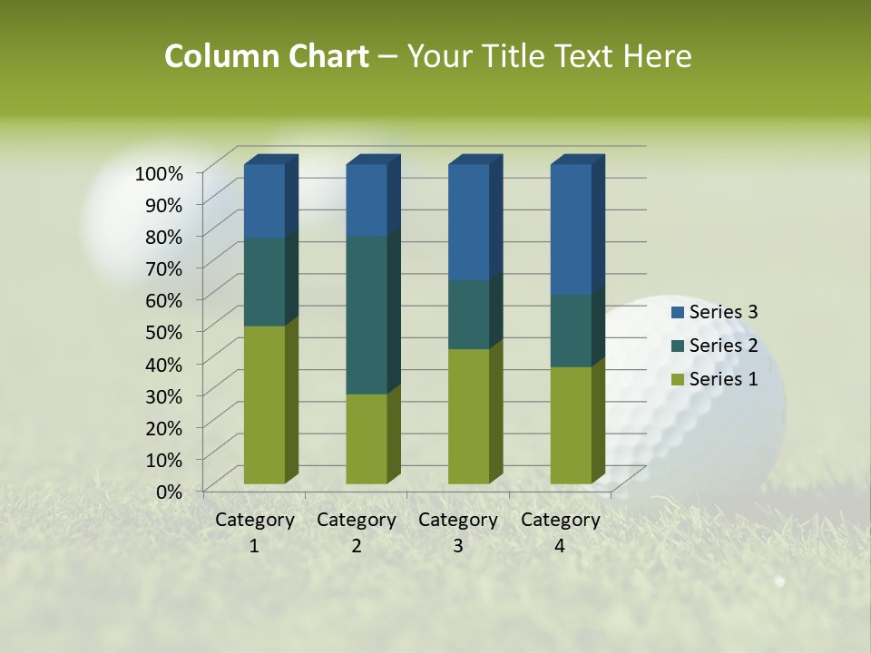 Green Ball Chip PowerPoint Template
