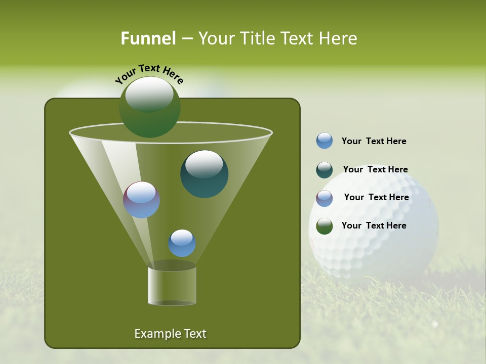 Green Ball Chip PowerPoint Template