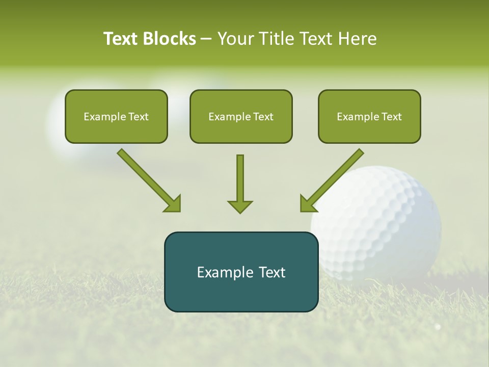 Green Ball Chip PowerPoint Template