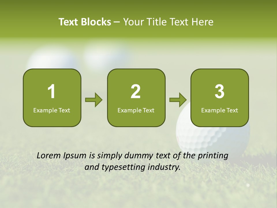 Green Ball Chip PowerPoint Template